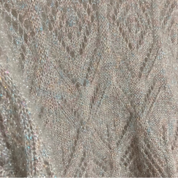 BKE Rainbow Shimmer Pointelle Sweater - Picture 9 of 9